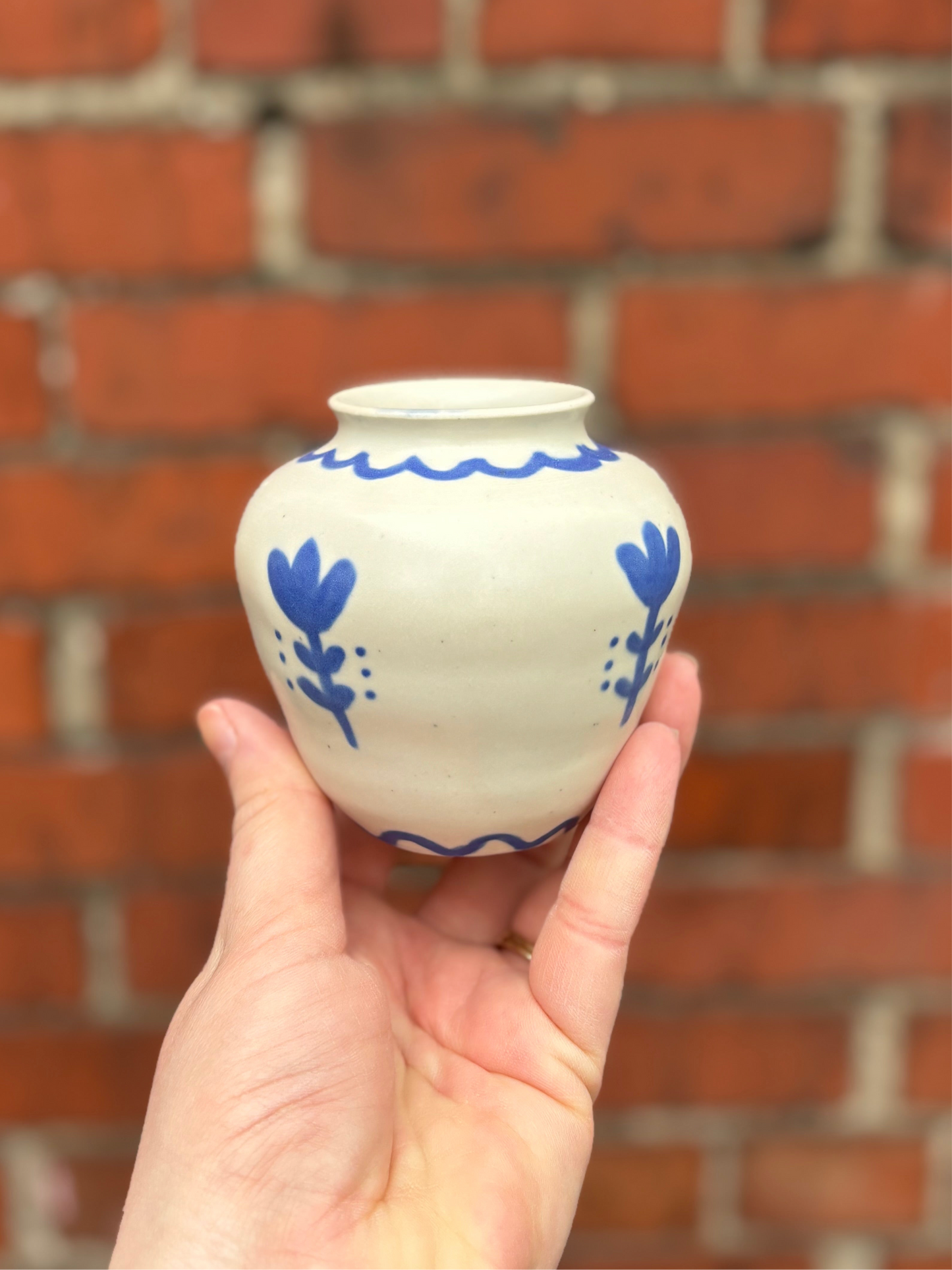 Blue Tulip Vase