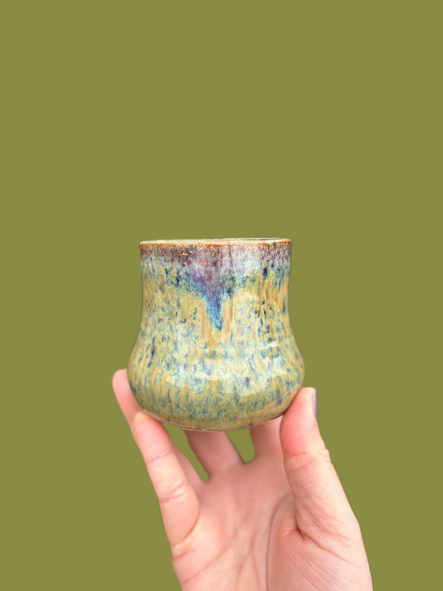 The Tie Dye Wine Cup