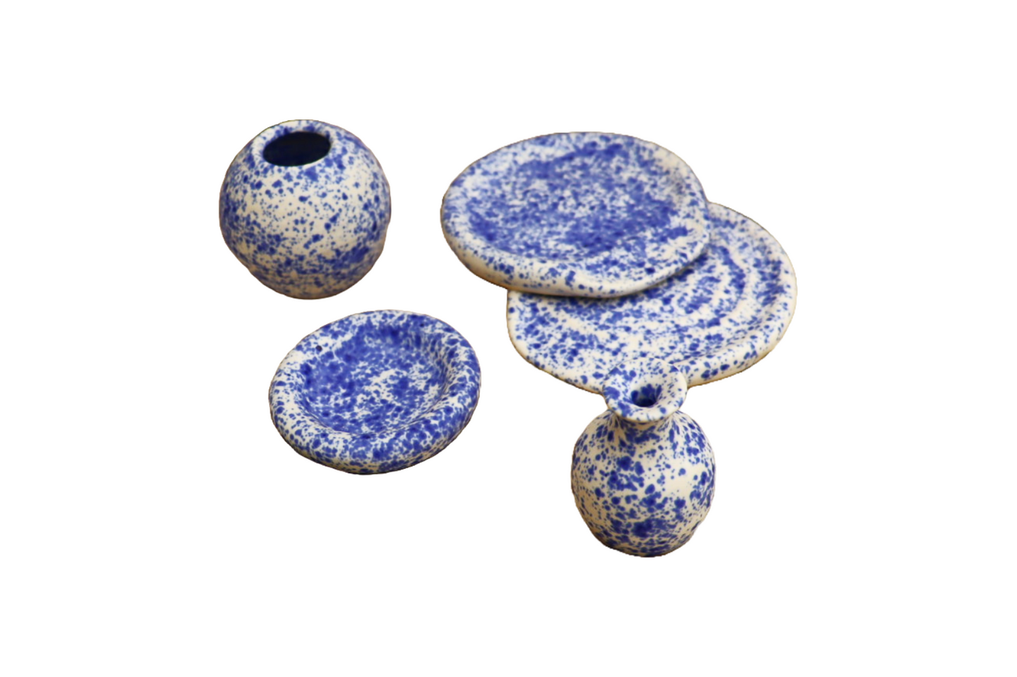 Blue Splatter Mini Vase