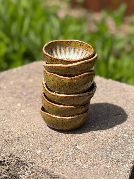 Retro Mini Fluted Bowls