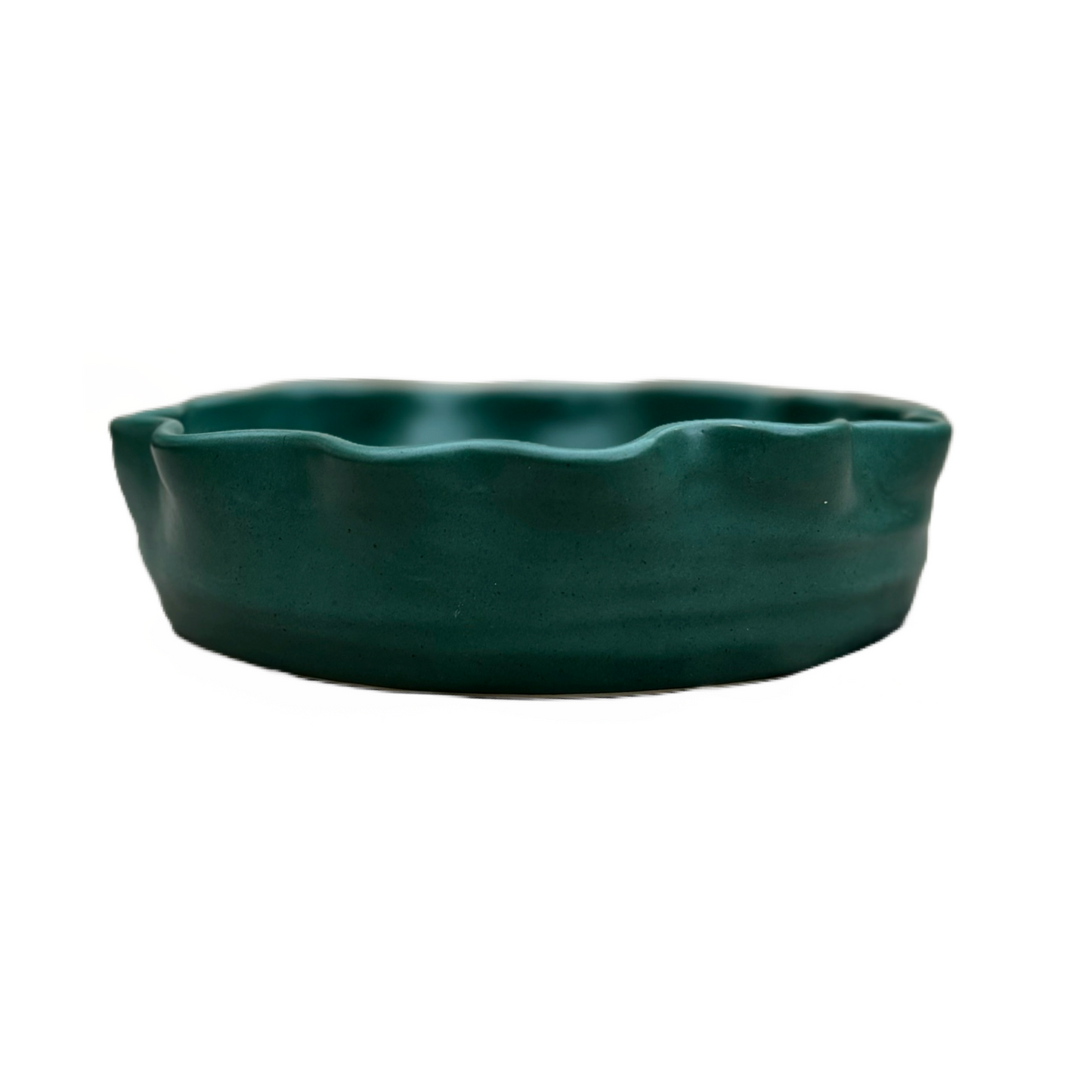 Forest Green Satin Serving Dish