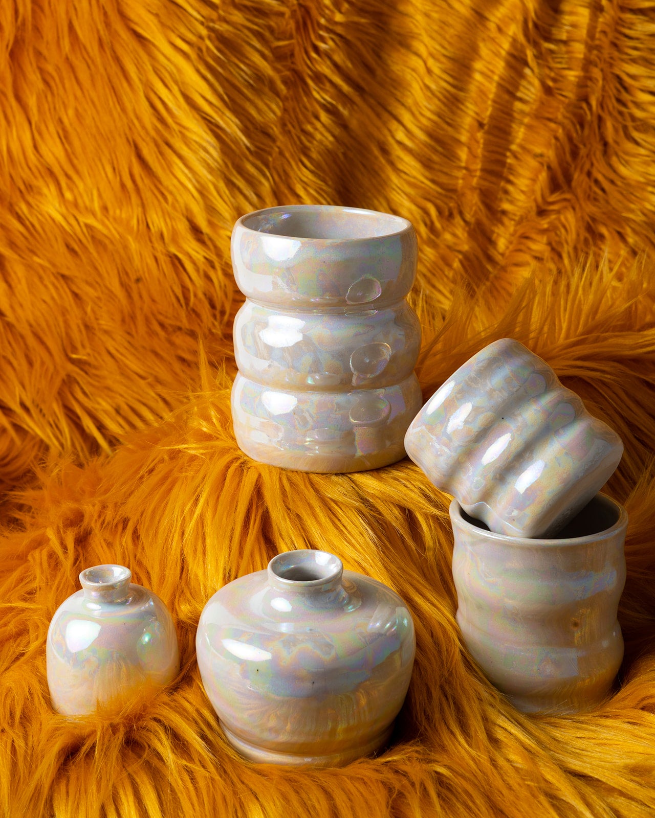 Opal Wavy Vase