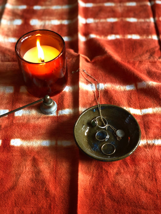 Dark Brown Jewelry Dish